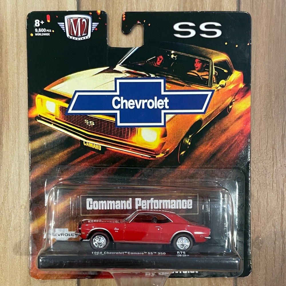 NIB M2 1968 Chevrolet Camaro SS 350, die cast car. Collector.
